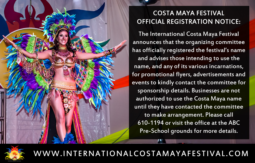 Costa Maya Festival Official Registration Notice